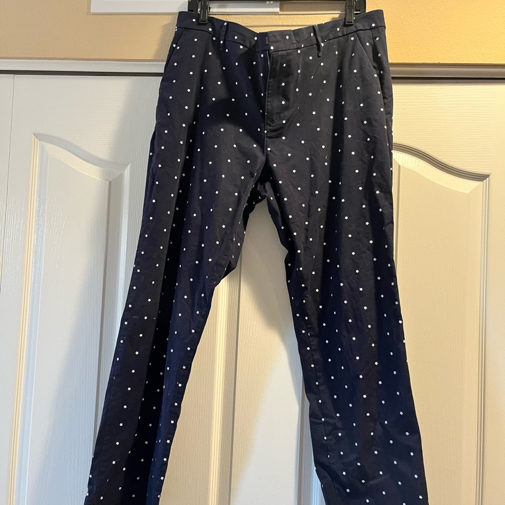 Tommy Hilfiger blue and white star pants